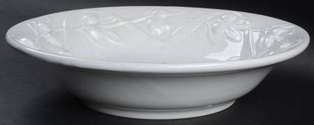Olive Harvest White 10" Individual Pasta Bowl