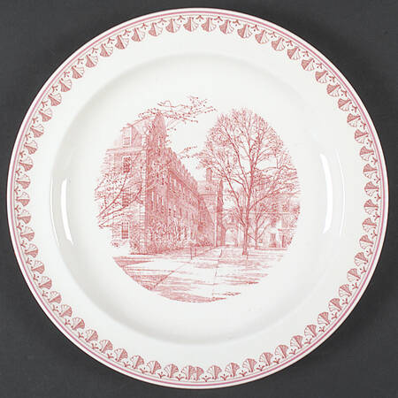 Harvard University Business School Pink Dinner Plate
