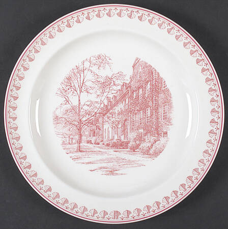 Harvard University Business School Pink Dinner Plate
