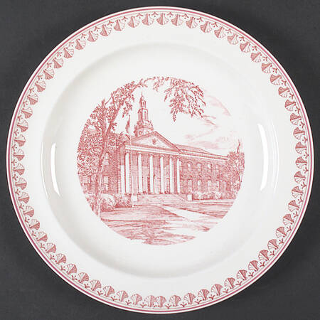 Harvard University Business School Pink Dinner Plate