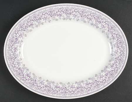 Winter Berries 15" Oval Serving Platter