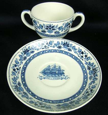 Mandarin Flat Bouillon Cup & Saucer