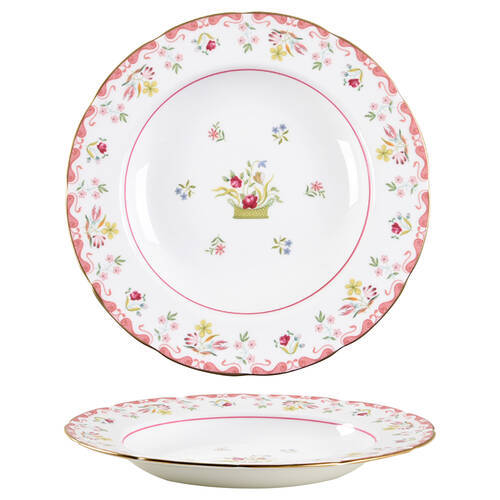 Bianca ("W" Wedgwood Mark Only) Large Rim Soup Bowl by Wedgwood
