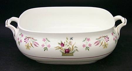 Bianca ("W" Wedgwood Mark Only) Rectangular Vegetable Bowl No Lid
