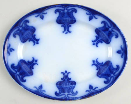 Poppy Flow Blue 9" Oval Serving Platter