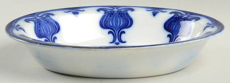 Poppy Flow Blue 9" Oval Vegetable Bowl