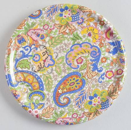 Paisley Blue Tea Tile