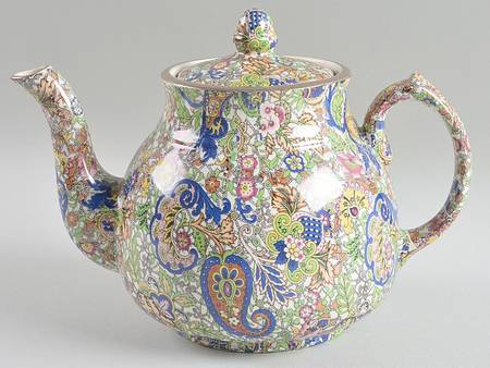 Paisley Blue Teapot & Lid