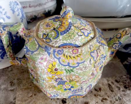 Paisley Blue Teapot & Lid
