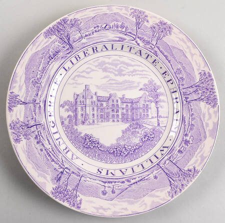Williams College Dark Purple Dinner Plate