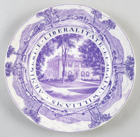 Williams College Dark Purple Dinner Plate