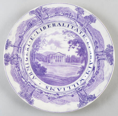 Williams College Dark Purple Dinner Plate