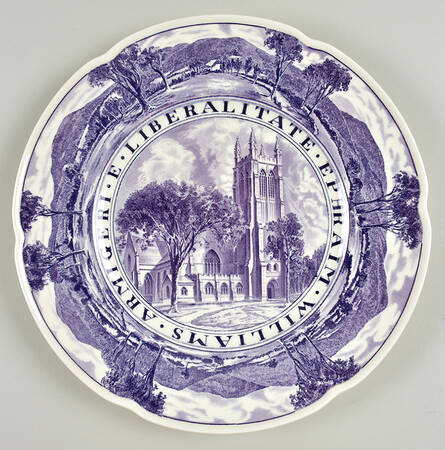 Williams College Dark Purple Dinner Plate