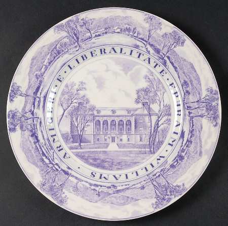 Williams College Dark Purple Dinner Plate