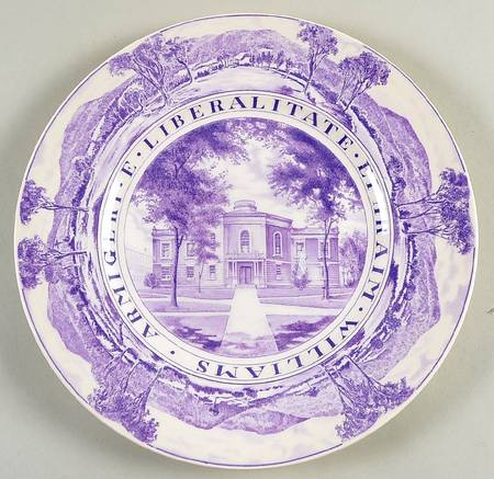 Williams College Dark Purple Dinner Plate