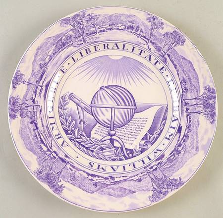 Williams College Dark Purple Dinner Plate