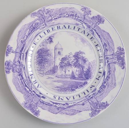 Williams College Dark Purple Dinner Plate