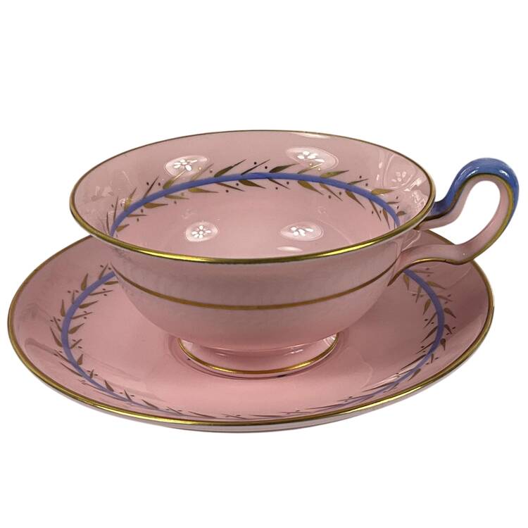 Alpine Pink - Smooth Footed Cup & Saucer Set