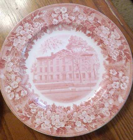Newark Art Club Pink Dinner Plate