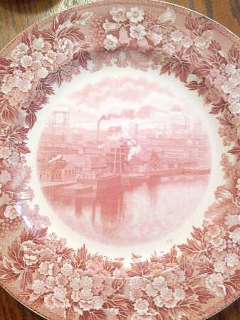Newark Art Club Pink Dinner Plate