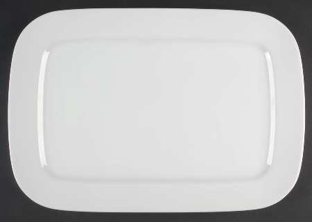 Brasserie White 16" Rectangular Serving Platter