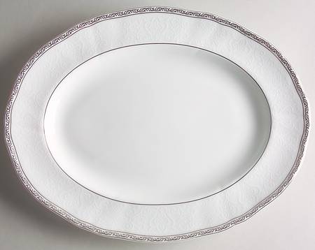 Queen's Lace 13" Oval Serving Platter