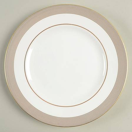Golden Grosgrain Salad Plate