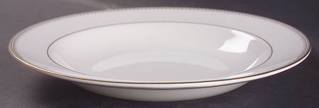 Golden Grosgrain Large Rim Soup Bowl
