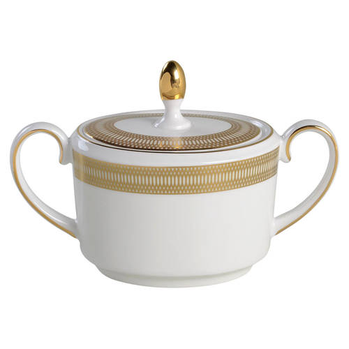 Golden Tiara Sugar Bowl & Lid