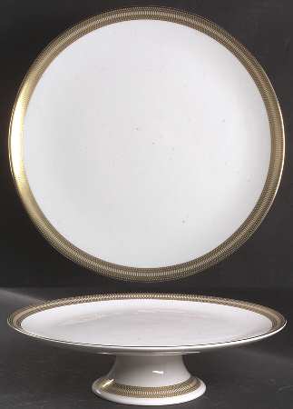 Golden Tiara 10" Diameter Pedestal Cake Stand