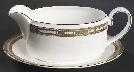Golden Tiara Gravy Boat & Underplate