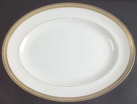 Golden Tiara 13" Oval Serving Platter