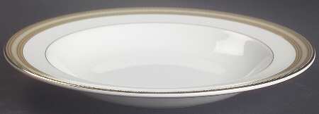 Golden Tiara Large Rim Soup Bowl