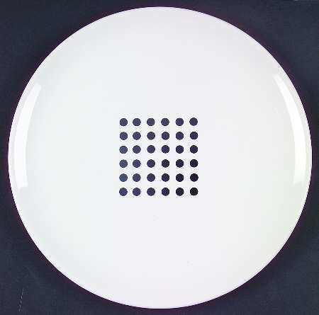 Freestyle Black & White Salad/Dessert Plate