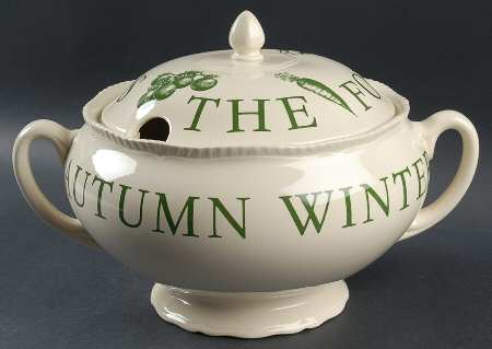 The Kitchen Garden Green Tureen &  Lid