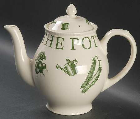 The Kitchen Garden Green Coffee Pot & Lid