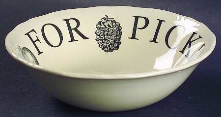 The Kitchen Garden Black Coupe Cereal Bowl