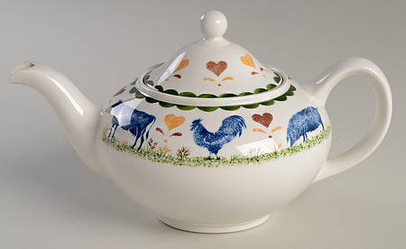 Jack's Farm (Multicolor) Teapot & Lid