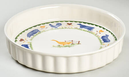 Jack's Farm (Multicolor) Quiche Dish