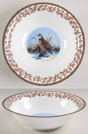 Wild Birds 10" Round Vegetable Bowl