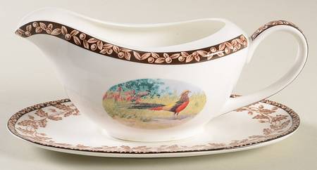 Wild Birds Gravy Boat & Underplate