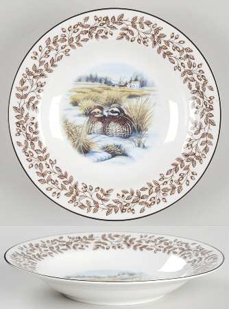 Wild Birds Rim Soup Bowl