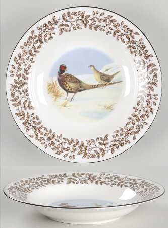 Wild Birds Rim Soup Bowl
