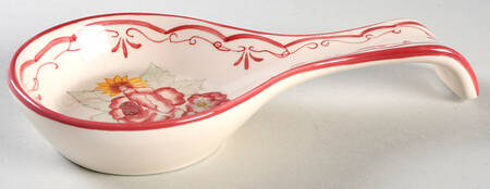 Vintage Rose Spoon Rest/Holder (Holds 1 Spoon)