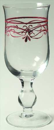 Vintage Rose 12 Oz Glassware Goblet