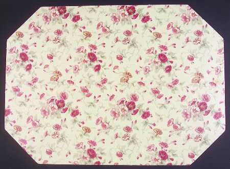 Vintage Rose Vinyl Placemat