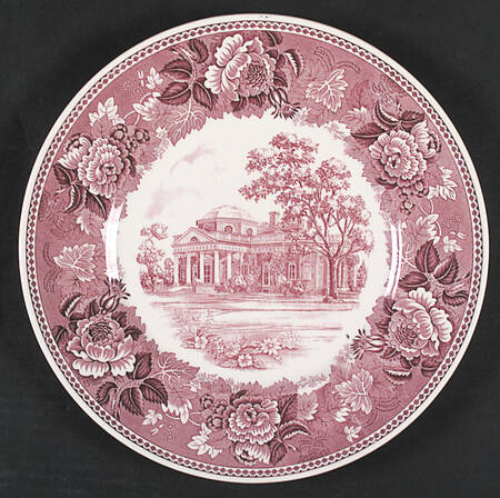 Monticello Mulberry (Floral Rim) by Wedgwood