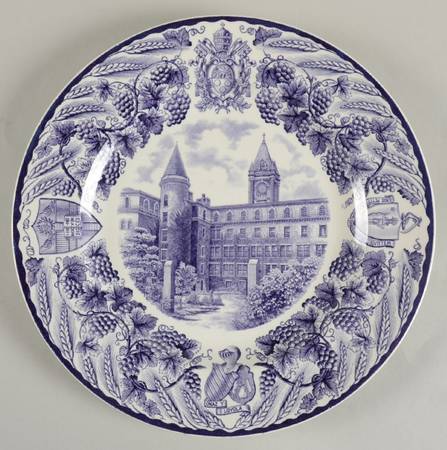 College of Holy Cross Purple Dinner Plate