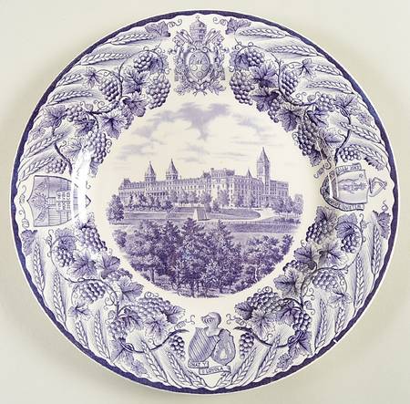 College of Holy Cross Purple Dinner Plate