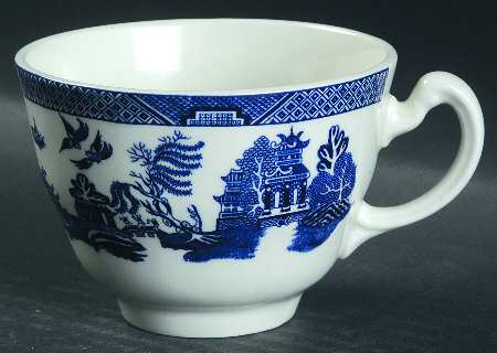 Blue Willow (Newer, Continental Shape) Flat Cup